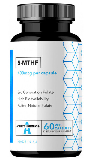 5-MTHF 60 caps. -Den aktive formen for folsyre folic acid
