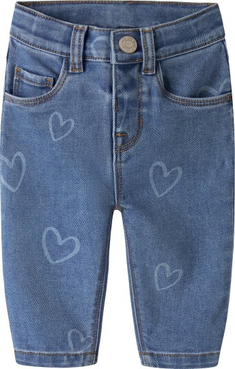 Name It Jeans   NbfRose   Noos   Medium+ Blue Denim/Heart   Name It   56   Jeans   Blå