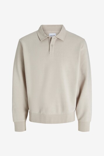 Jack & Jones Collegegenser jjeBradley Sweat Polo Grå