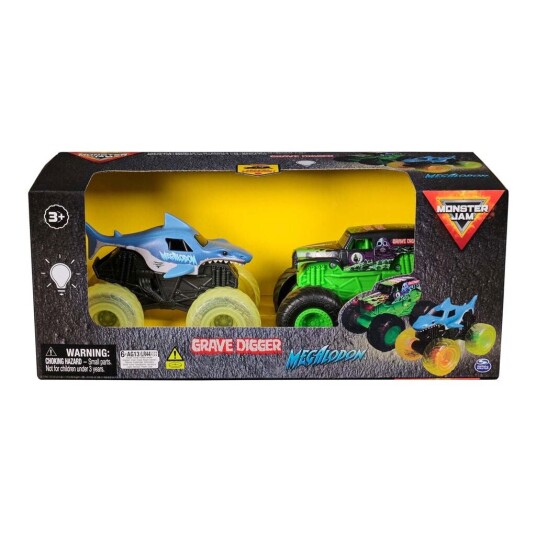 Monster Jam Monster Jam 1:43 Glowing Light 2 Pack Green ONE SIZE