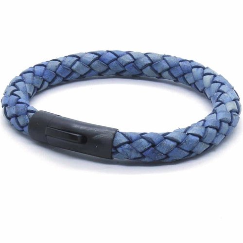 "Blue Strato" Skinn armbånd. "Blue Strato" Skinn armbånd.
