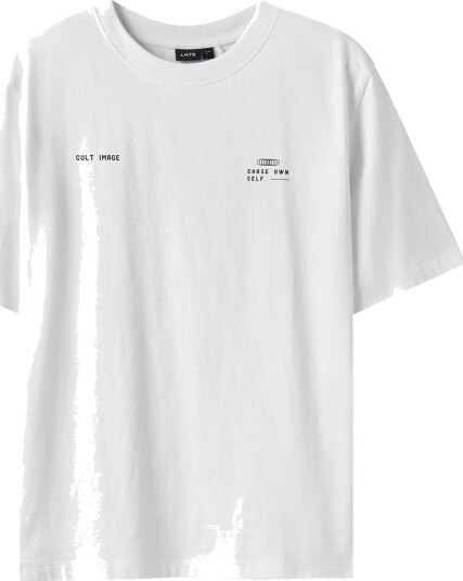 LMTD T skjorte NlnBatur Bright White/Dark Sapphire LMTD 13 14 år 158 164 T skjorte Hvit