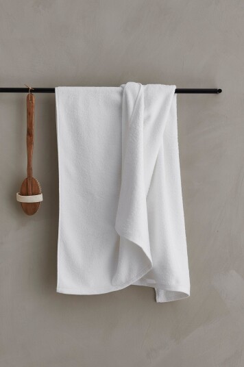 Ellos Home - Badehåndkle Elise 70x140 cm - Hvit