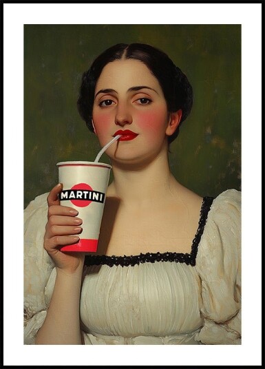 Casual Martini Poster Plakat / 30x40cm