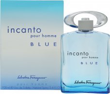 Salvatore Ferragamo Incanto Blue 100ml Eau de Toilette for Men med Duftnoter av Mysk og Sandeltre