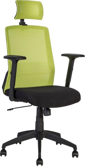 Kontorstol BRAVO 62x53xH107-1145cm svart/grønn -