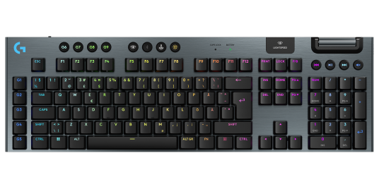 Logitech G915 X LIGHTSPEED Gamingtastatur trådløs med taktile mekaniske brytere - Nordisk - Svart