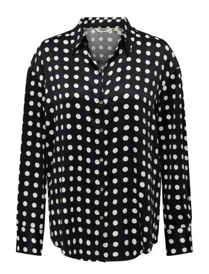 ONLY Onllydia L/S Satin Shirt Wvn - Black - M ONLY Onllydia L/S Satin Shirt Wvn - Black - M