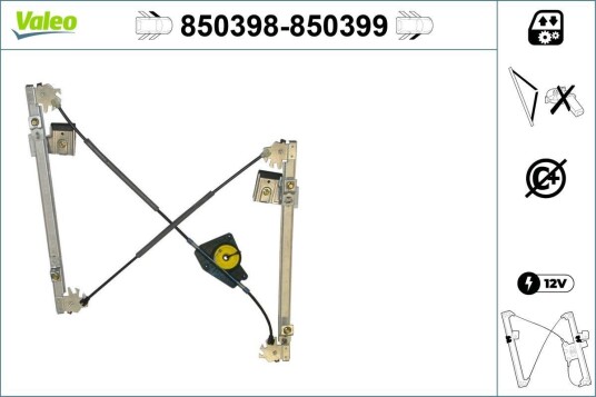 Vindusheis VALEO 850398 Vindusheis VALEO 850398
