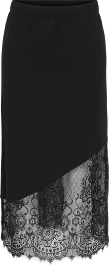 JDY   Omslagsskjørt Jdygeggo Life Mix Lace Skirt Jrs Di   Svart