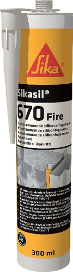 Sika Brannhemmende Silikonfugemasse Grå 300ml Sika Brannhemmende Silikonfugemasse Grå 300ml