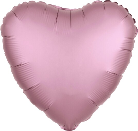 Riethmüller Folieballong Hjerte Sateng Rosa Pastell 9914078