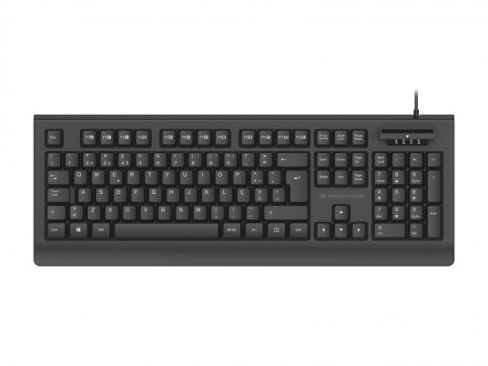 CONCEPTRONIC USB Tastatur,Smart ID-Kartenleser spanisch sw CONCEPTRONIC USB Tastatur,Smart ID-Kartenleser spanisch sw