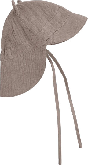 Huttelihut Summer Hat Ears Muslin Beige 44\3 6M Huttelihut Summer Hat Ears Muslin Beige 44\3 6M