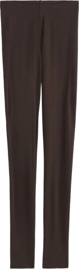 Lindex Leggings In Merino Wool DARK BROWN XL