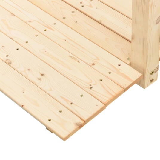 vidaXL Hagebro med rekkverk 150x67x56cm heltre gran vidaXL Hagebro med rekkverk 150x67x56cm heltre gran