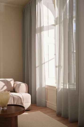 Ellos Home KIRA målbestilt rent gardin Beige
