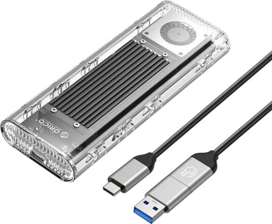 ORICO TCM2 G20 M.2 NVMe USB C 20Gbps kabinett sølv/transparent TCM2 G20 SV BP ORICO TCM2 G20 M.2 NVMe USB C 20Gbps kabinett sølv/transparent TCM2 G20 SV BP