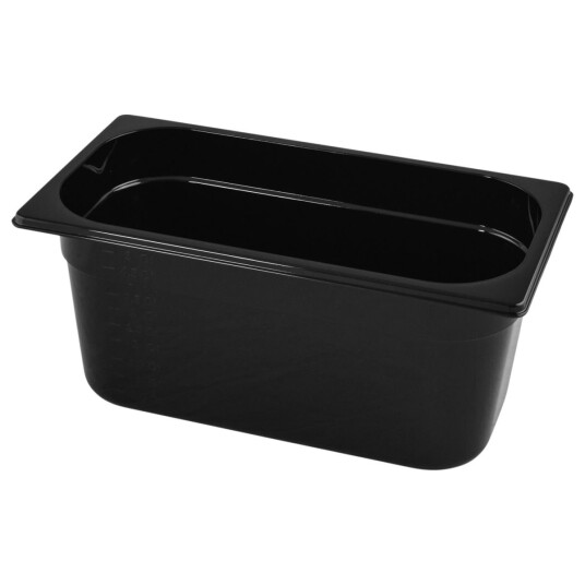 VEGA Kantine Nero GN 1/3; Størrelse GN 1/3 5.5l 32.5x17.5x15 cm  LxBxD ; Svart