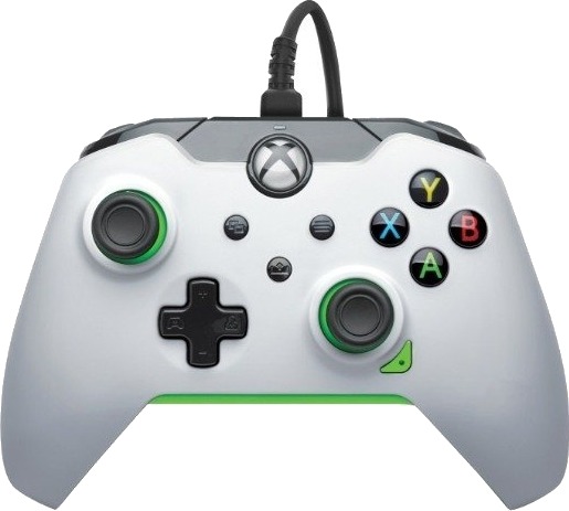 PDP Wired Controller Neon White PDP Wired Controller Neon White