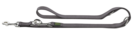 Hunter T-Leash Grå 15/200 Nylon Hundebånd og Halsbånd