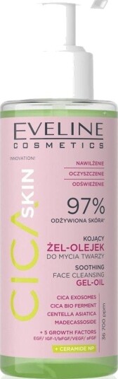 Eveline Cica Hudberoligende Ansiktsrensende Gel-Olje 145 Ml