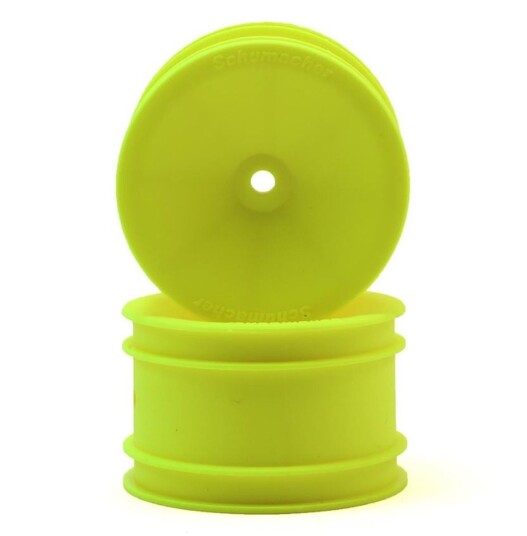 Schumacher U7460 Wheel Rear 4WD Neon Yellow 1/10 (2)