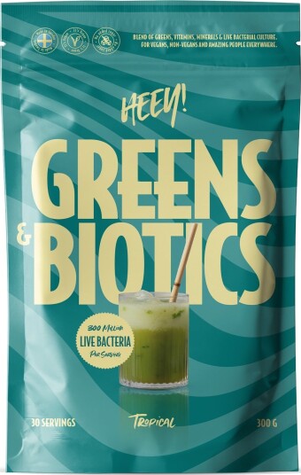 Heey! Superfood Greens & Biotics Superfood + Immune Boost Tropical 300