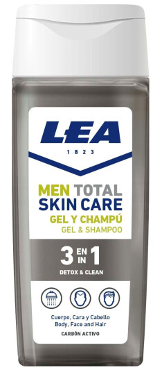 LEA Men 3 in 1 Detox & Clean Shower Gel and Shampoo 300 ml