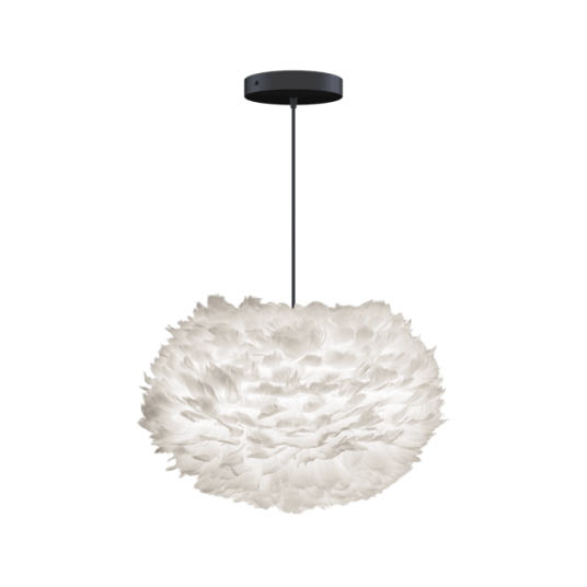 Umage Eos Taklampe Med Baldakin Medium Sort Umage Eos Taklampe Med Baldakin Medium Sort