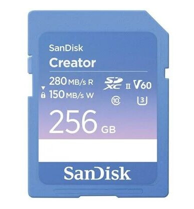 SanDisk Creator SD   280MB/s   256GB