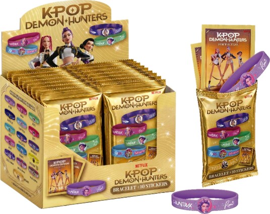 K-Pop Demon Hunters Wave 2 Klistremerker 10-pakning Med Armbånd
