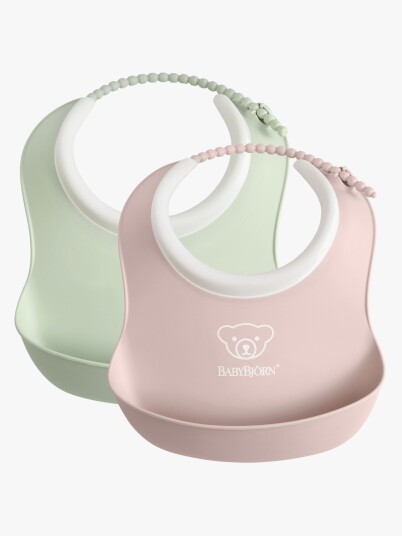 Babybjörn Smekke Baby Small 2 pk. Blek Grønn Rosa