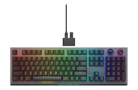 Dell Alienware AW920K Gamingtastatur - Trådløs - Mørk Side av Månen - QWERTY