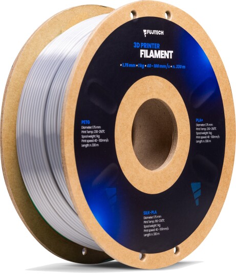 Fujtech Silk PLA Filament Sølv 1.75 mm