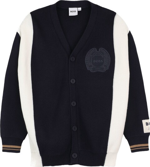 BOSS Knitted Cardigan Navy 140