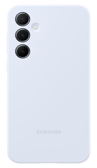 Samsung Galaxy A55 Silikonetui Lyseblå PU Materiale