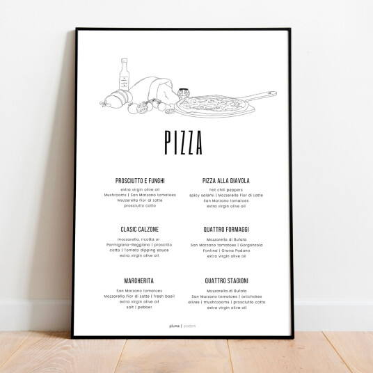 Pizza av Pluma Posters Pizza av Pluma Posters