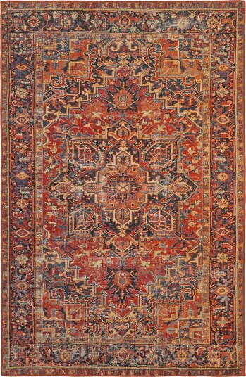 Flatvevd teppe Anzali rød Størrelse: 150 x 230 cm