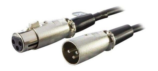 Deltaco XLR 3-pin Lydkabel 7 m Skjermet Svart