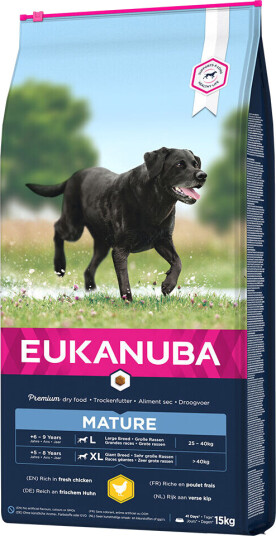 Eukanuba Thriving Mature Large Breed Hundefôr med Kylling - 15 kg