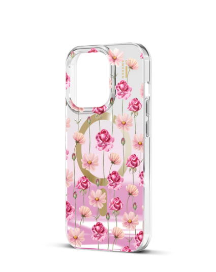 Ideal Of Sweden Mirror MagSafe Case iPhone 15 Pro Rose Blush Floral