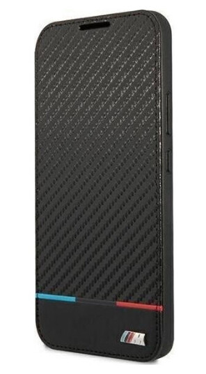 BMW Etui BMW Bmbks22mpucartcbk Samsung Galaxy S22+ Plus Czarny/Black Bookcase M Collection Triangles