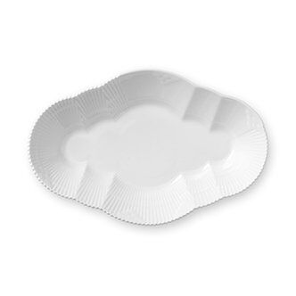 Royal Copenhagen White Elements serveringsfat Diameter 23 cm