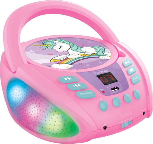 Lexibook - Unicorn Bluetooth Portable CD player (RCD109UNI)