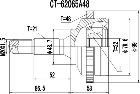 PROCARO 77-PE-100 Drivledd