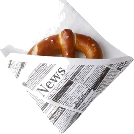 Snackservietter med tøyaktig avistrykk 50 pakning Snackservietter med tøyaktig avistrykk 50 pakning