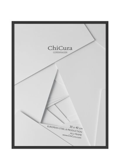 ChiCura Alu Frame 30X40Cm Glass Black 30X40CM ChiCura Alu Frame 30X40Cm Glass Black 30X40CM