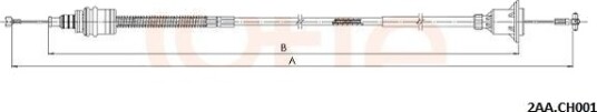 Clutchkabel COFLE 2AA.CH001 Clutchkabel COFLE 2AA.CH001