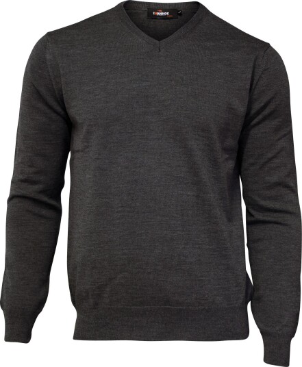Ivanhoe Men"s Merino V Neck Graphite Marl XXL